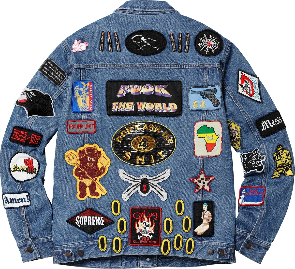 Patches Denim Trucker Jacket view 3